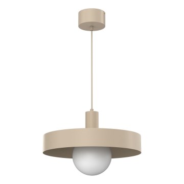 Pendellamp aan kabel CANAN 1xE27/15W/230V Ø 40 cm beige