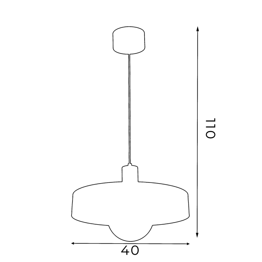 Pendellamp aan kabel CANAN 1xE27/15W/230V Ø 40 cm beige