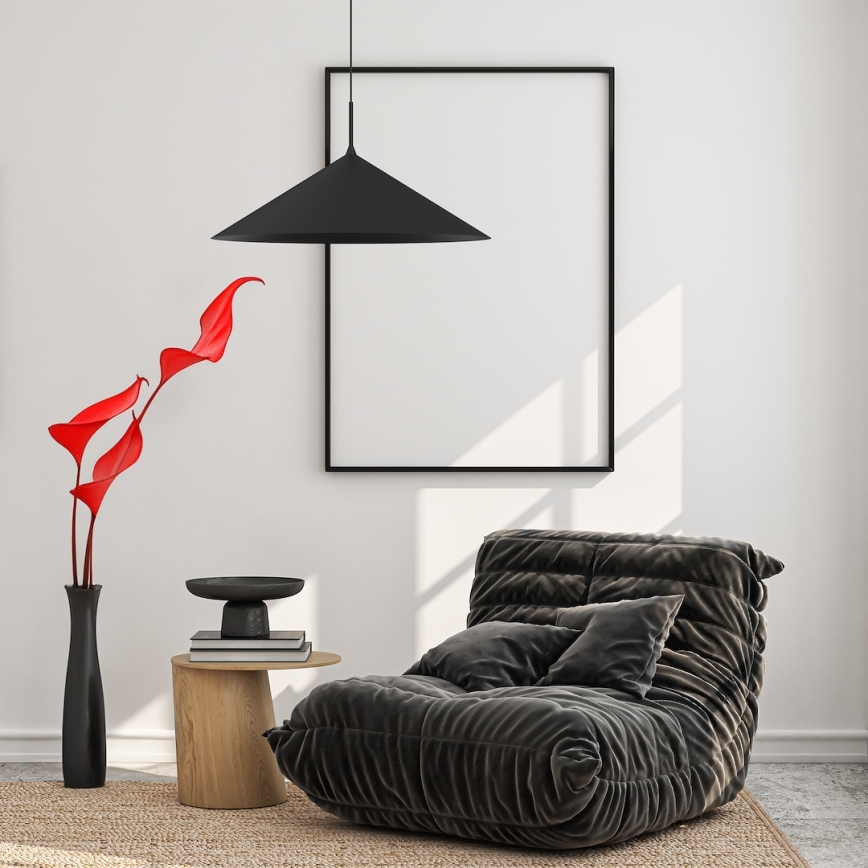 Pendellamp aan kabel CAPITAL 1xGX53/15W/230V Ø 60 cm zwart