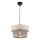 Pendellamp aan kabel ERO 1xE27/60W/230V crème/grijs