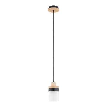 Pendellamp aan kabel FRONY 1xE27/15W/230V zwart/beige
