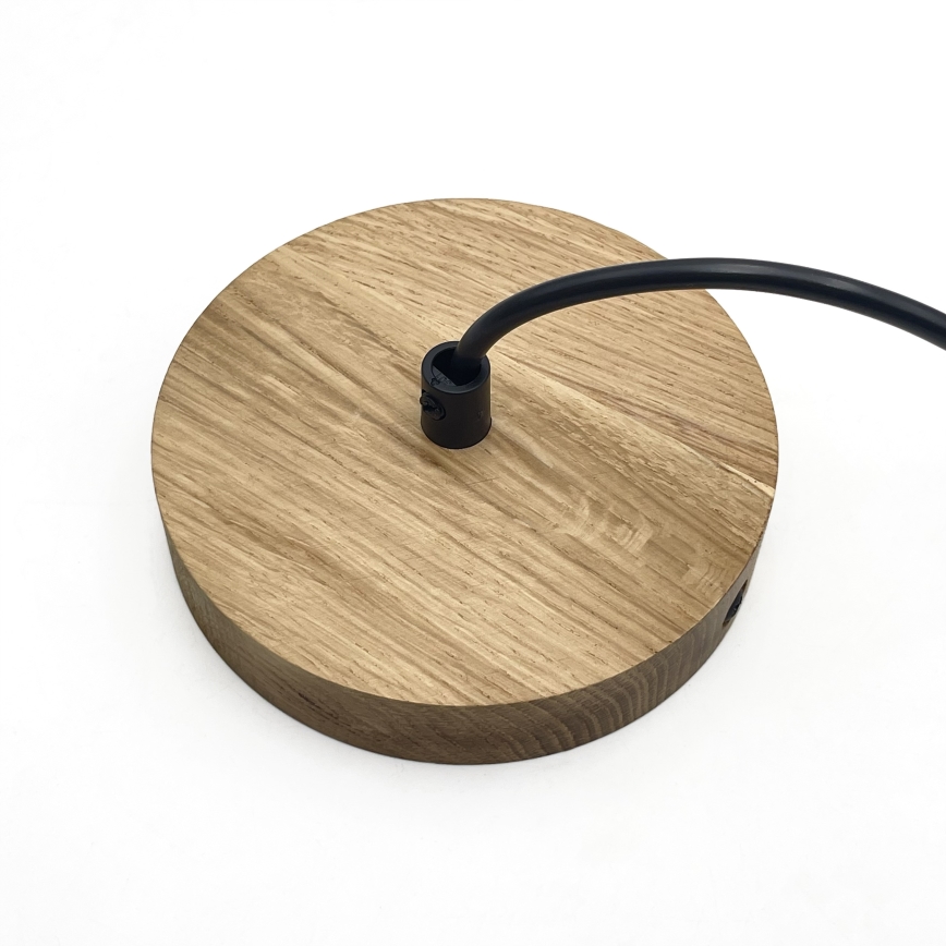 Pendellamp aan kabel SINGLE 1x E27/60W/230V Ø 28 cm eiken