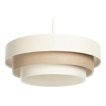 Pendellamp aan kabel TRINITI 1x E27/60W/230V Ø 40 cm crème/beige