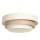 Pendellamp aan kabel TRINITI 1x E27/60W/230V Ø 40 cm crème/beige