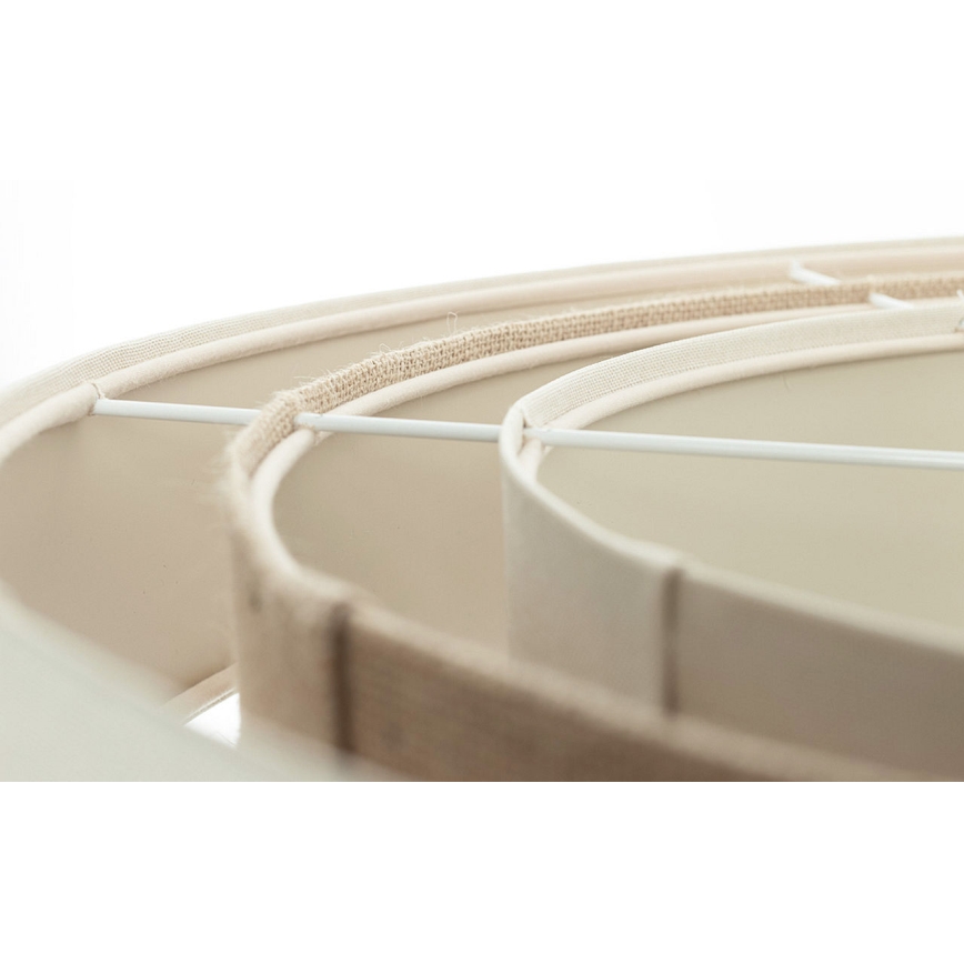 Pendellamp aan kabel TRINITI 1x E27/60W/230V Ø 40 cm crème/beige