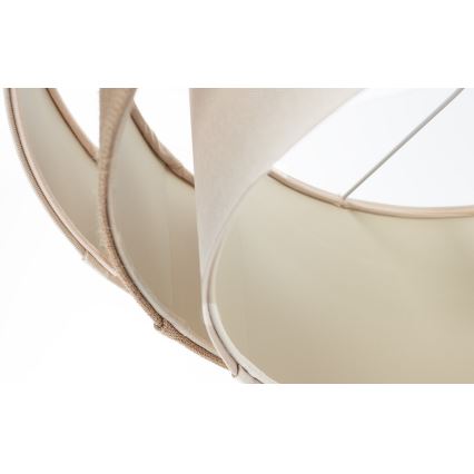 Pendellamp aan kabel TRINITI 1x E27/60W/230V Ø 40 cm crème/beige