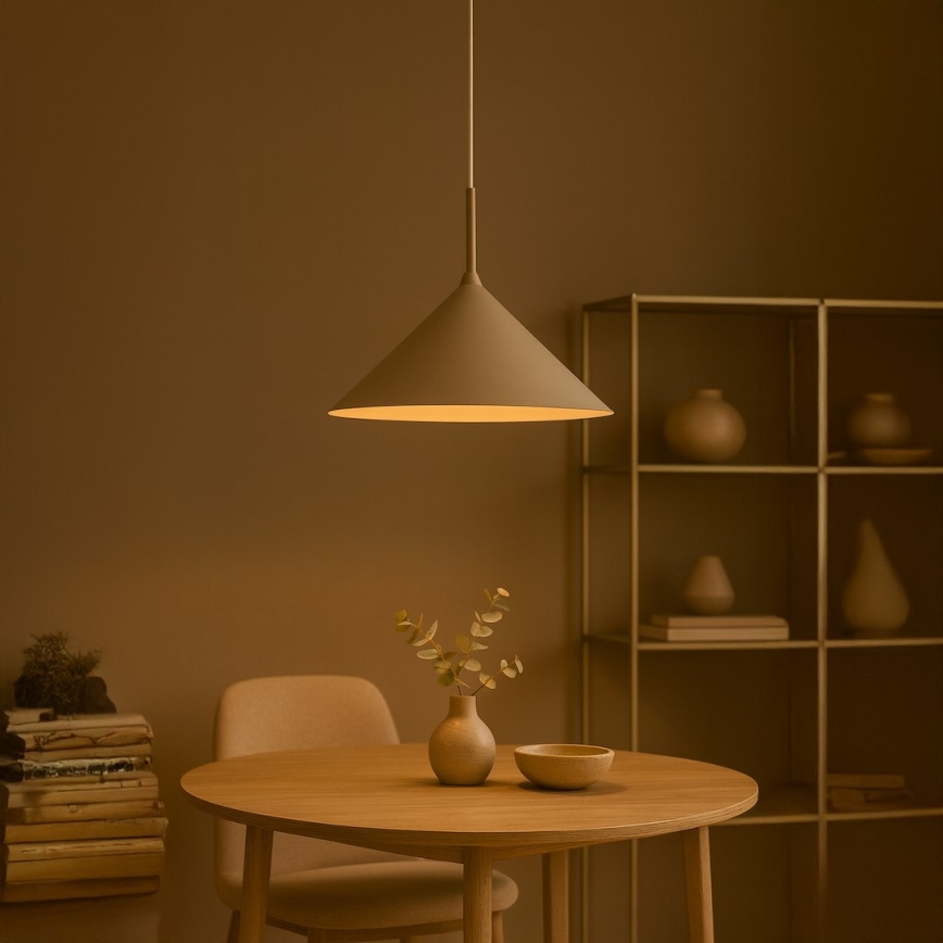 Pendellamp aan snoer CAPITAL 1xGX53/15W/230V Ø 46 cm beige