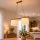 Pendellamp AIDA met kabel 2xE27/15W/230V Ø 35 cm eiken/crème
