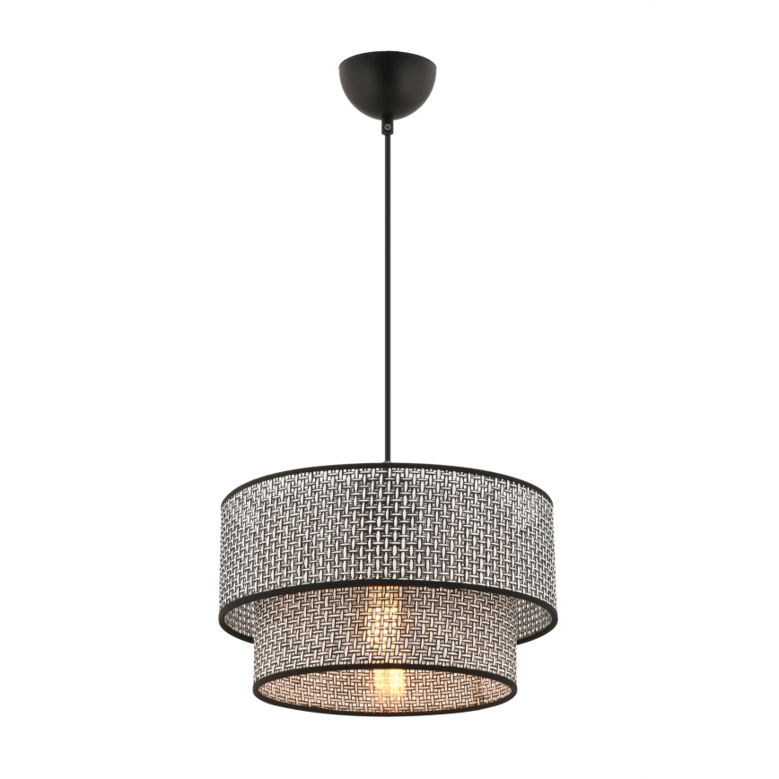 Pendellamp ECHO aan snoer 1xE27/60W/230V grijs/zwart