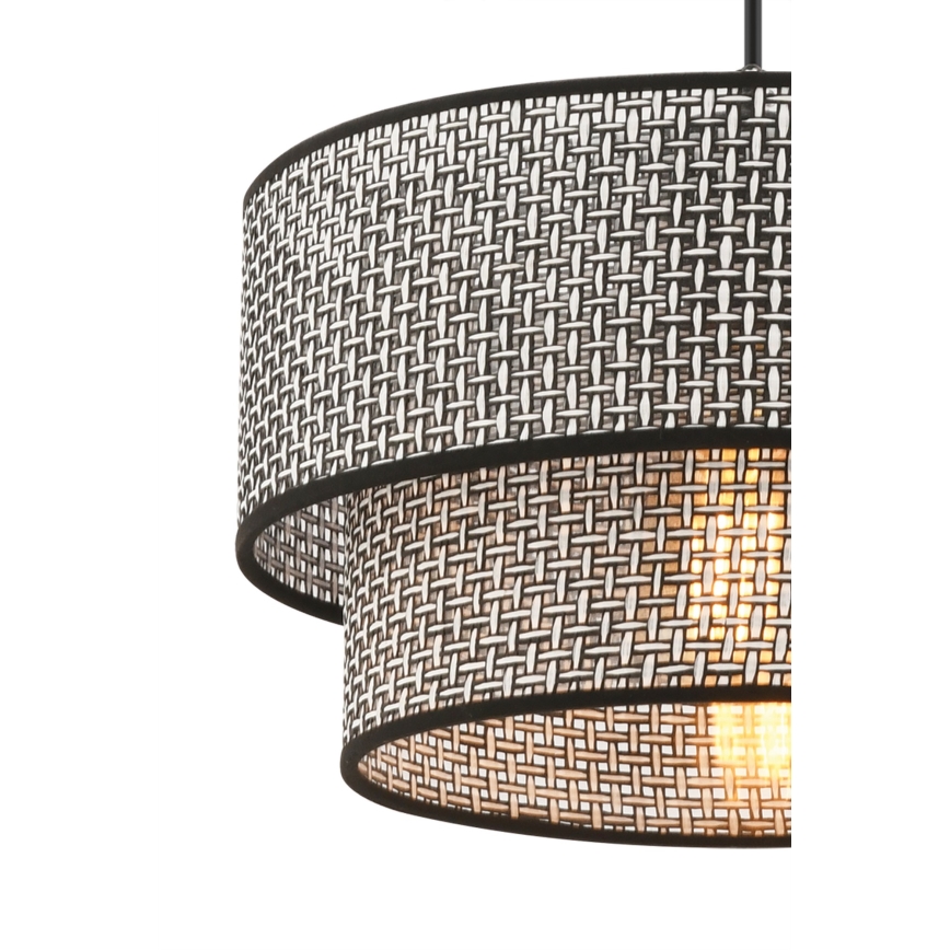Pendellamp ECHO aan snoer 1xE27/60W/230V grijs/zwart