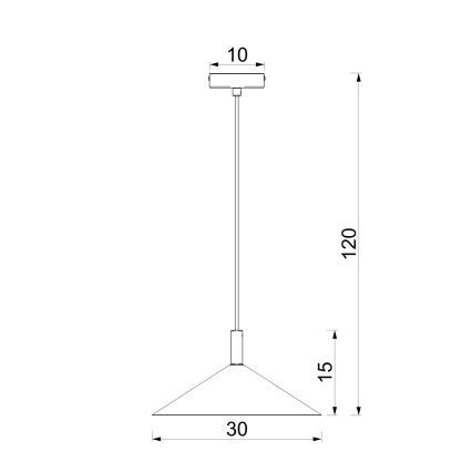 Pendellamp met kabel ANEGA 1xGX53/15W/230V Ø 30 cm crème