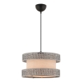 Pendellamp met kabel HALO 1xE27/60W/230V beige/grijs