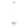 Pendellamp met kabel LARSO 1xE27/15W/230V roze/beige