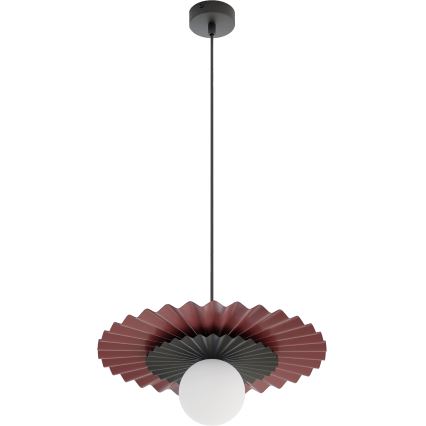 Pendellamp met kabel UMBRA 1xG9/8W/230V zwart/rood