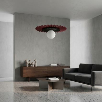 Pendellamp met kabel UMBRA 1xG9/8W/230V zwart/rood
