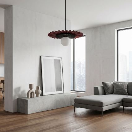 Pendellamp met kabel UMBRA 1xG9/8W/230V zwart/rood