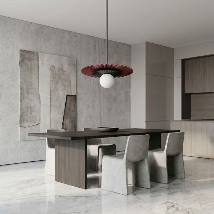 Pendellamp met kabel UMBRA 1xG9/8W/230V zwart/rood