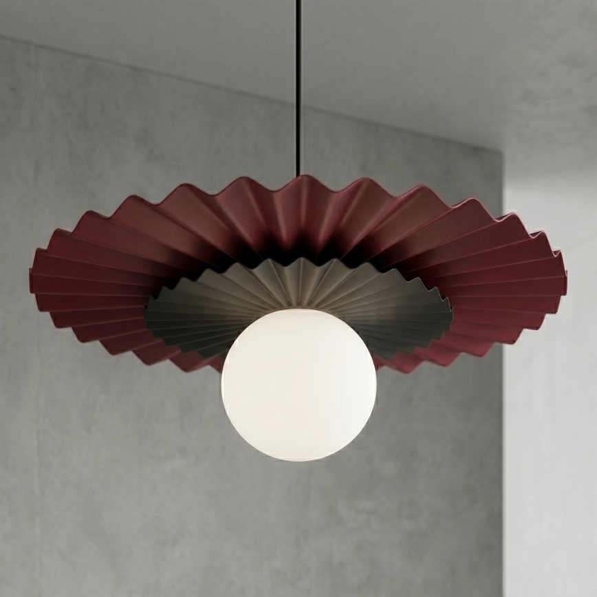 Pendellamp met kabel UMBRA 1xG9/8W/230V zwart/rood