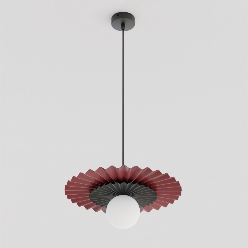 Pendellamp met kabel UMBRA 1xG9/8W/230V zwart/rood