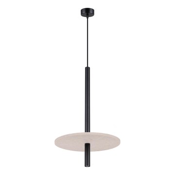 Pendellamp met snoer FELTRO 1xG9/8W/230V zwart/crème
