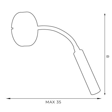 Petite lampe flexible ARDEN 1xG9/8W/230V blanc