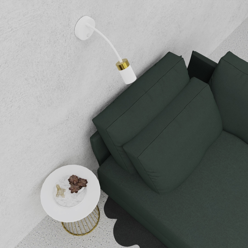 Petite lampe flexible JOKER 1xGU10/8W/230V blanc/doré