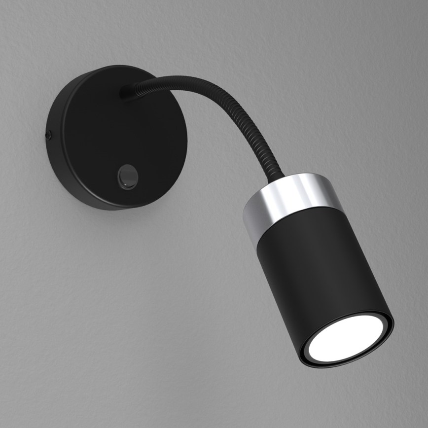 Petite lampe flexible JOKER 1xGU10/8W/230V noir/chrome mat