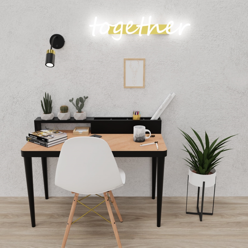 Petite lampe flexible JOKER 1xGU10/8W/230V noir/doré