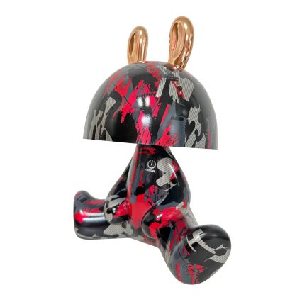Petite lampe tactile pour enfants à intensité variable FANCY LED/2,5W/3,7V 1200 mAh noir/rouge