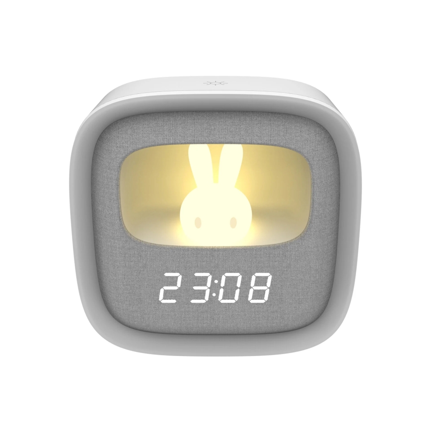 Petite veilleuse à intensité variable avec réveil BUNNY LED/1,2W/5V 3000K