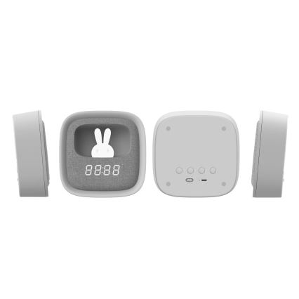 Petite veilleuse à intensité variable avec réveil BUNNY LED/1,2W/5V 3000K