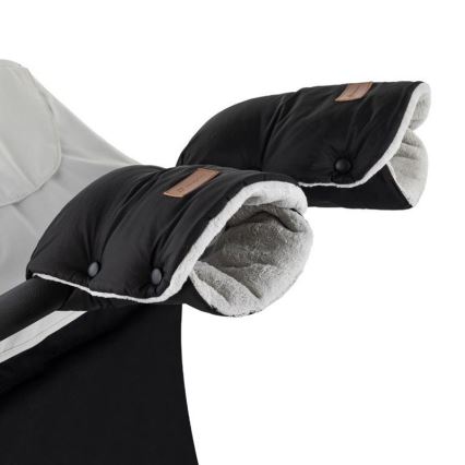 PETITE&MARS - SET Kinderwagenfußsack 3-in-1 JIBOT + Handwärmer für Kinderwagen JASIE zwart