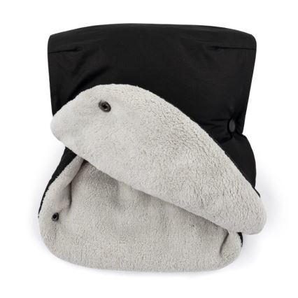 PETITE&MARS - SET Kinderwagenfußsack 3-in-1 JIBOT + Handwärmer für Kinderwagen JASIE zwart