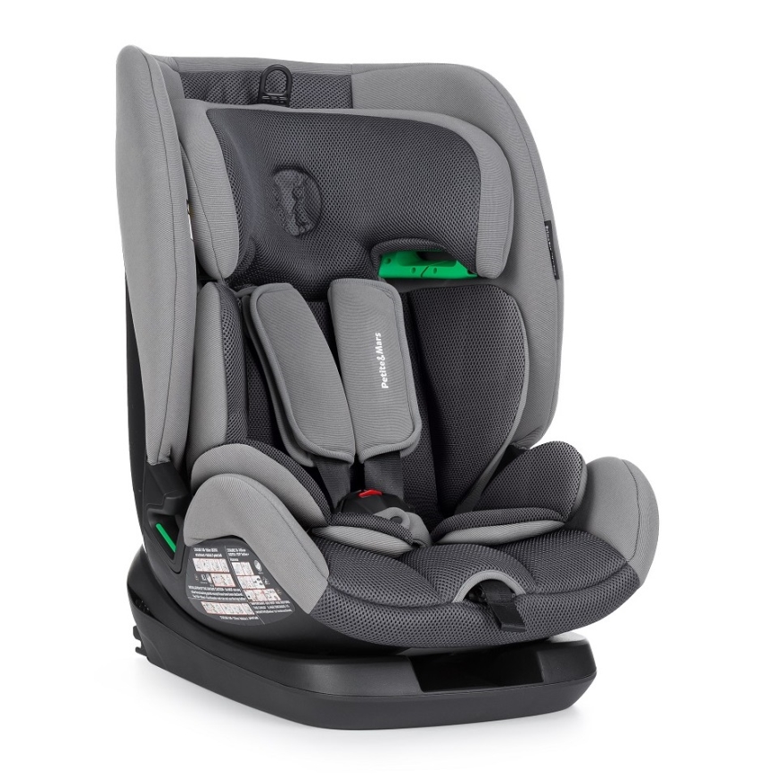 PETITE&MARS - Autostoel PRIME PRO i-Maat 76-150 cm (9-36 kg) grijs