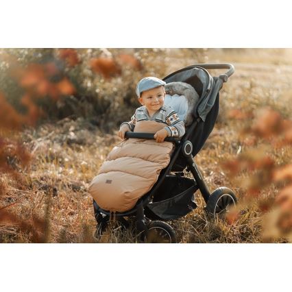 PETITE&MARS - Baby voetenzak 4in1 COMFY Elegant Caramel/Beige bruin