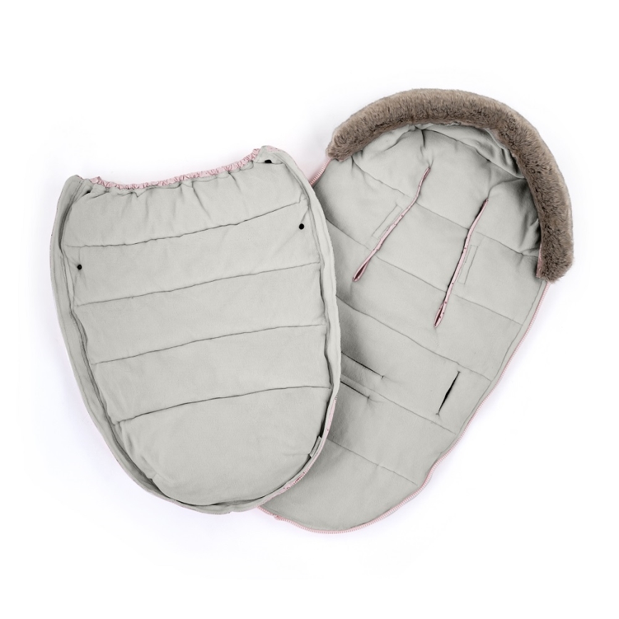 PETITE&MARS - Baby voetenzak 4in1 COMFY Roos Petal beige