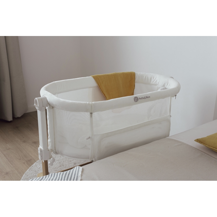 PETITE&MARS - Baby wieg 2in1 GLORY grijs