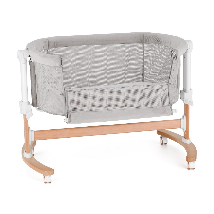 PETITE&MARS - Baby wieg 2in1 GLORY grijs