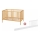 PETITE&MARS - Babybedje + beschermrail NELA BEECH 120x60 cm beuk