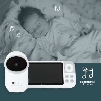 PETITE&MARS - Babymonitor met beeldscherm EVE 5.0 3,8V 3050 mAh