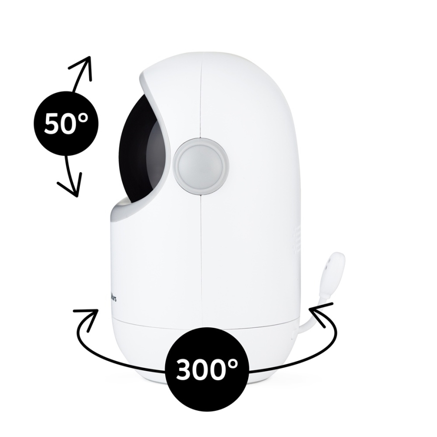 PETITE&MARS - Babymonitor met beeldscherm EVE 5.0 3,8V 3050 mAh