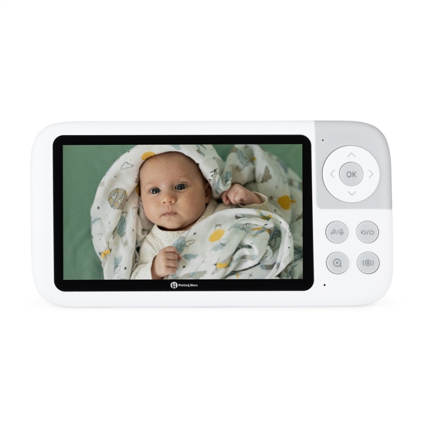 PETITE&MARS - Babymonitor met beeldscherm EVE 5.0 3,8V 3050 mAh