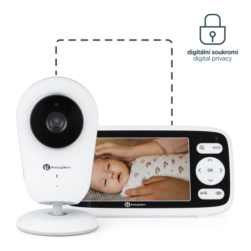 PETITE&MARS - Babyphone vidéo NANO 4.0 3,7V 1760 mAh