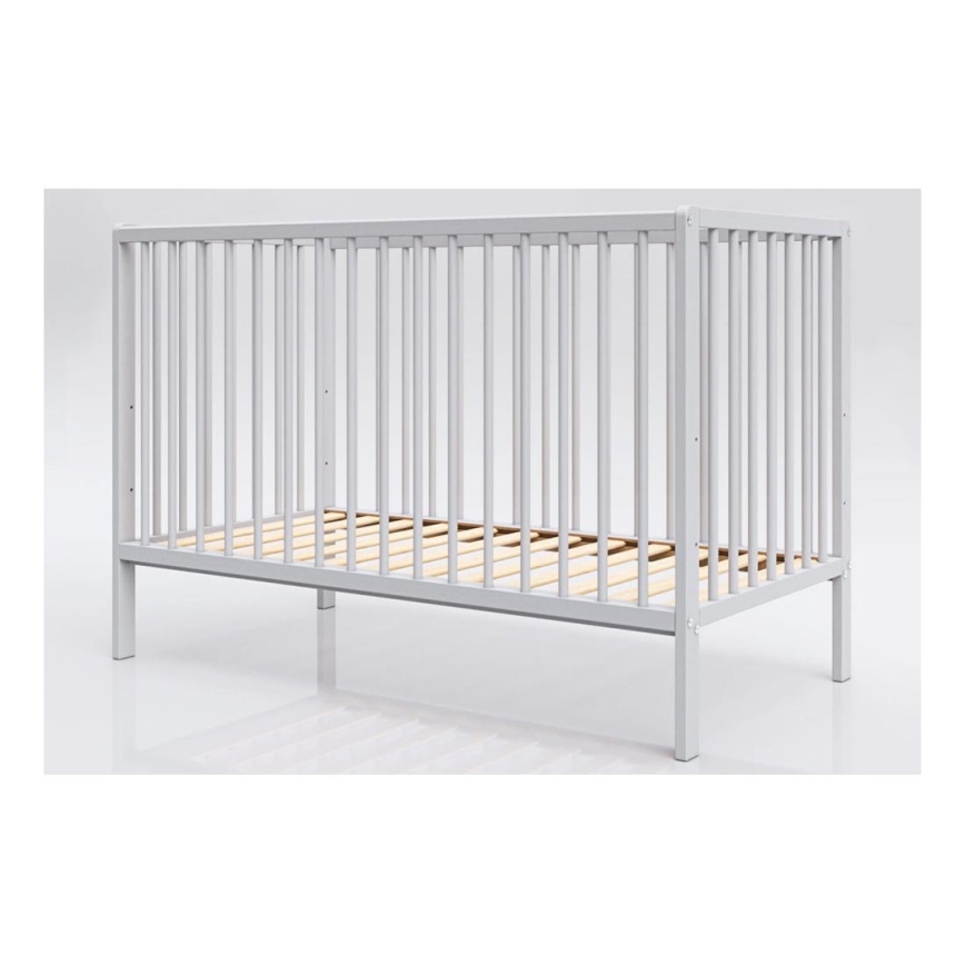 PETITE&MARS - Berceau en bois pour enfants MOONY gris