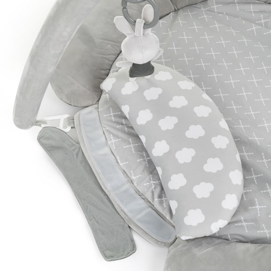 PETITE&MARS - Couverture d'enfant pour le jeu 3v1 CLOUD gris clair