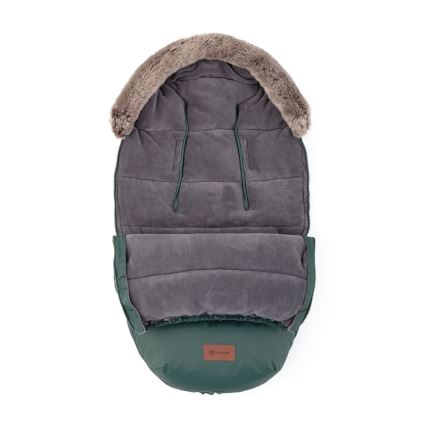 PETITE&MARS - ENSEMBLE Chancelière 4 en 1 COMFY + moufles pour poussette FURRY Kaki