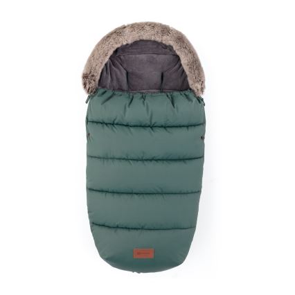 PETITE&MARS - ENSEMBLE Chancelière 4 en 1 COMFY + moufles pour poussette FURRY Kaki