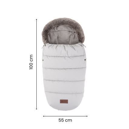 PETITE&MARS - ENSEMBLE Chancelière 4 en 1 COMFY + moufles pour poussette FURRY Kaki