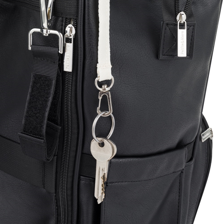 PETITE&MARS - Luiertas rugzak voor kinderwagen JASPER zwart