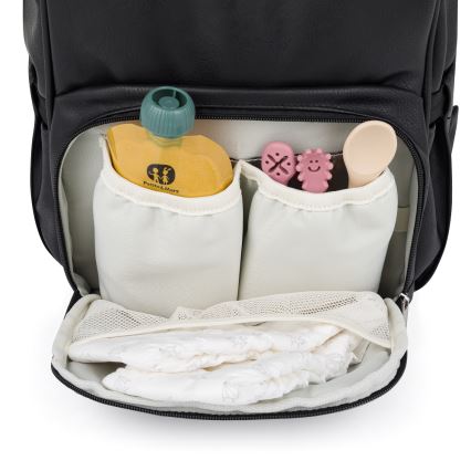 PETITE&MARS - Luiertas rugzak voor kinderwagen JASPER zwart